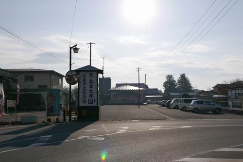 石ノ森章太郎ふるさと記念館駐車場風景