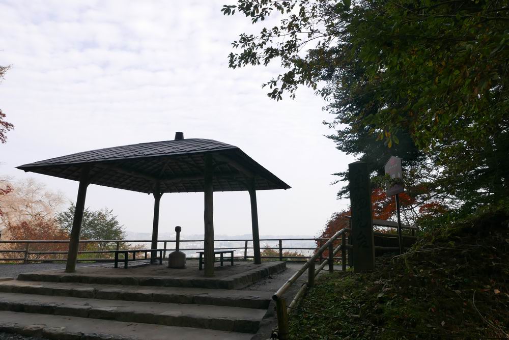 中尊寺の休み処の風景