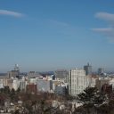 仙台城から見た仙台市街の一望１