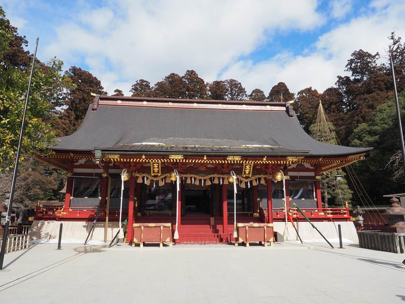 塩釜神社の本殿の風景
