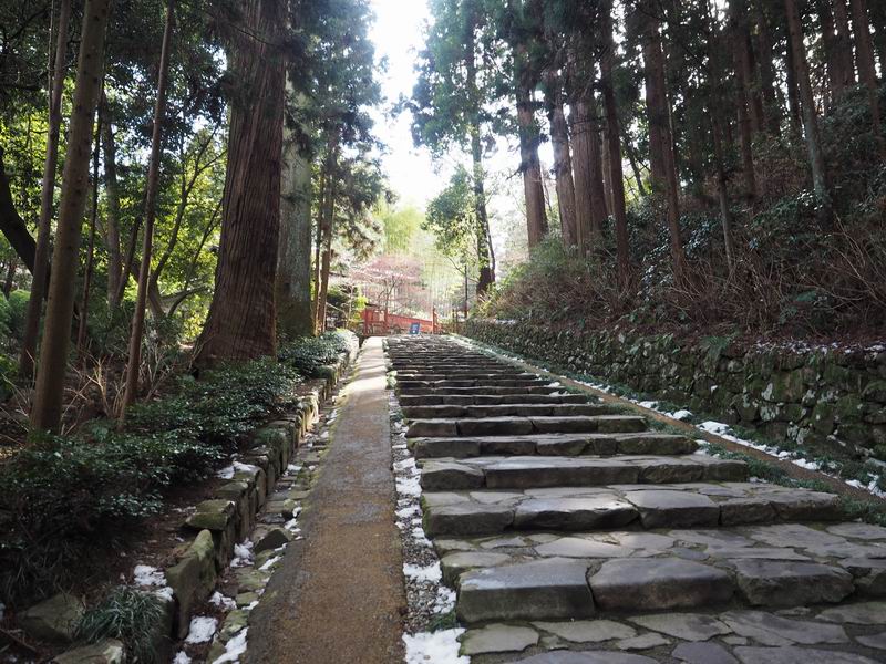 瑞鳳殿への参道の階段風景