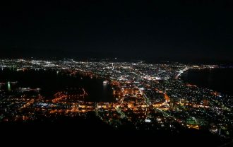 北海道函館の夜景の風景写真