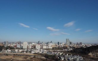 仙台青葉城址公園からの風景写真