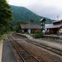 湯野上温泉駅の風景