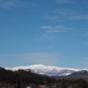 栗駒山の冬の風景写真