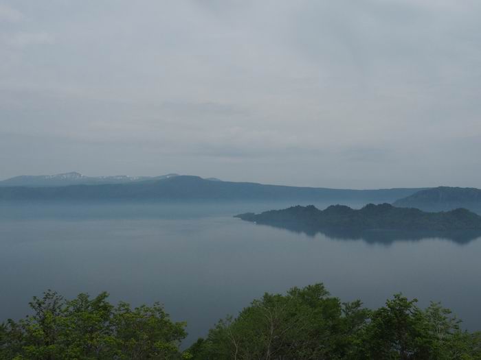 発荷峠展望台の十和田湖の眺望写真３