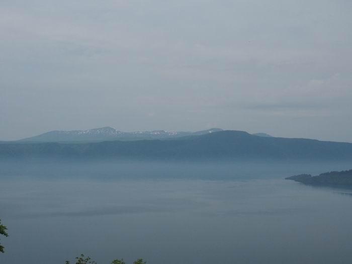 発荷峠展望台の十和田湖の眺望写真７