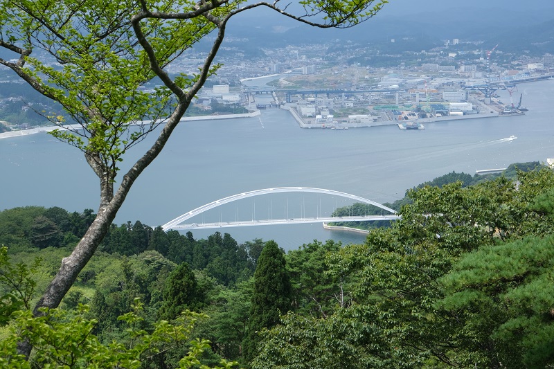 気仙沼大島亀山展望台からの景色の写真